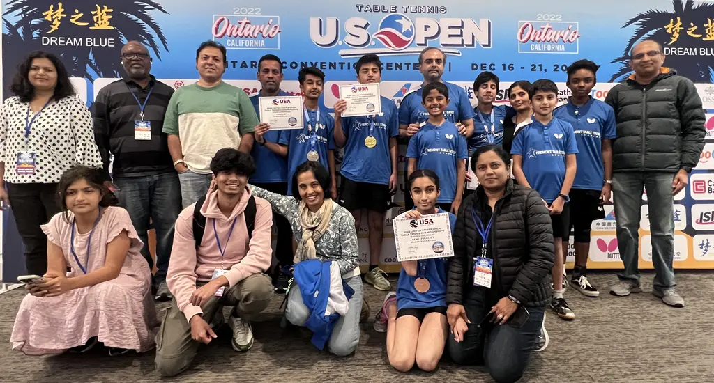 Fremont Table Tennis Academy at the 2022 US Open