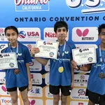 2022 US Open Medalists Mihika, Rohan, and Tanishq
