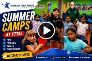Summer Camps at Fremont Table Tennis Academy