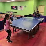 Juniors 8 years and under in action between Anika Sanjeeve and Ryan Nagarajan!