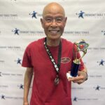 The enthusiastic Michael Marinas won 2nd place in Seniors Over 50 Years and 3rd place in Open Doubles!