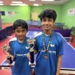 Friends, practice partners, and competitors Tanishq and Karthik won 3 🥇 places among them!