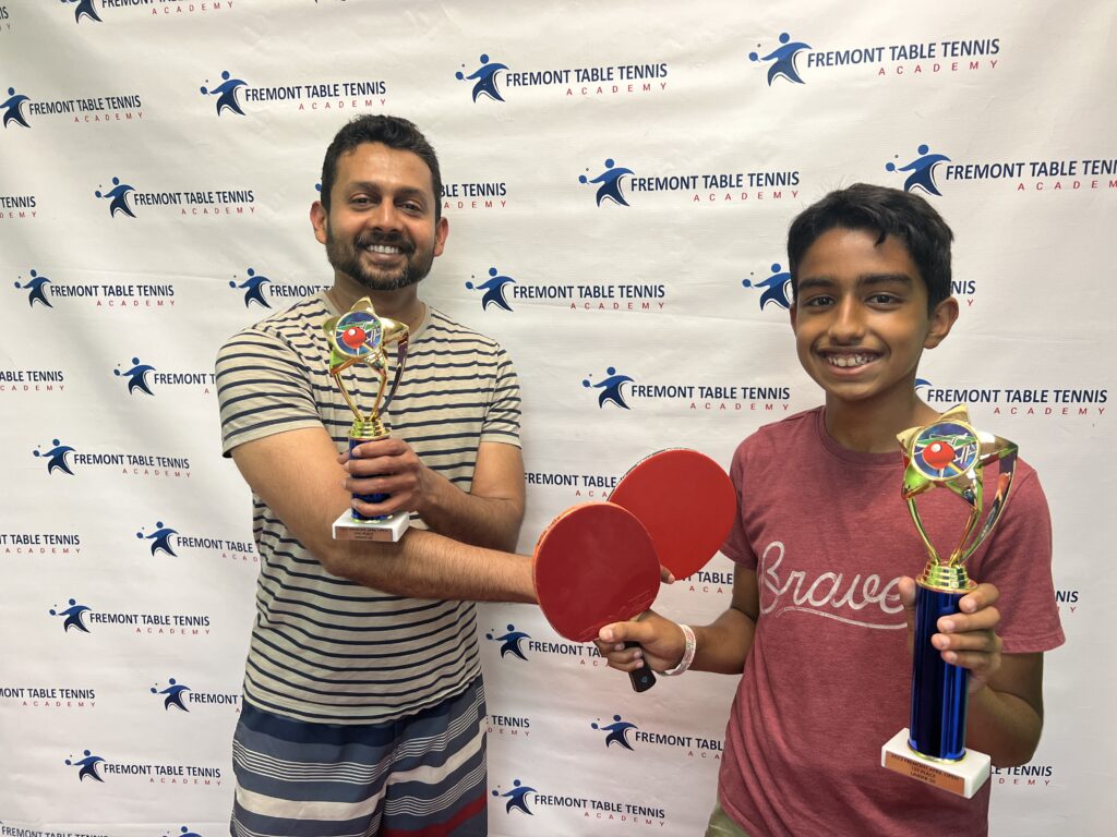 Atul Sarje (left) won 2nd place and Anchit Nayak (right) won 1st place in Under 50 rating!