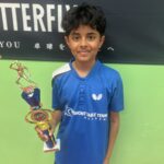 Karthik won 1st in juniors 14 years and under!