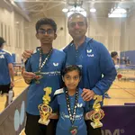 Brother Aditya and sister Aradhya shine