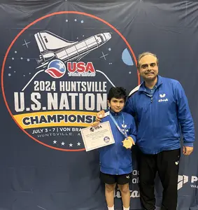 Atharva with happy coach Shashin