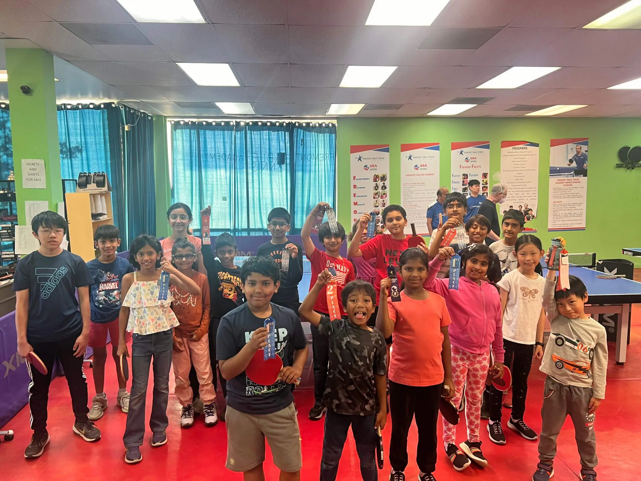 Junior Program at Fremont Table Tennis Academy