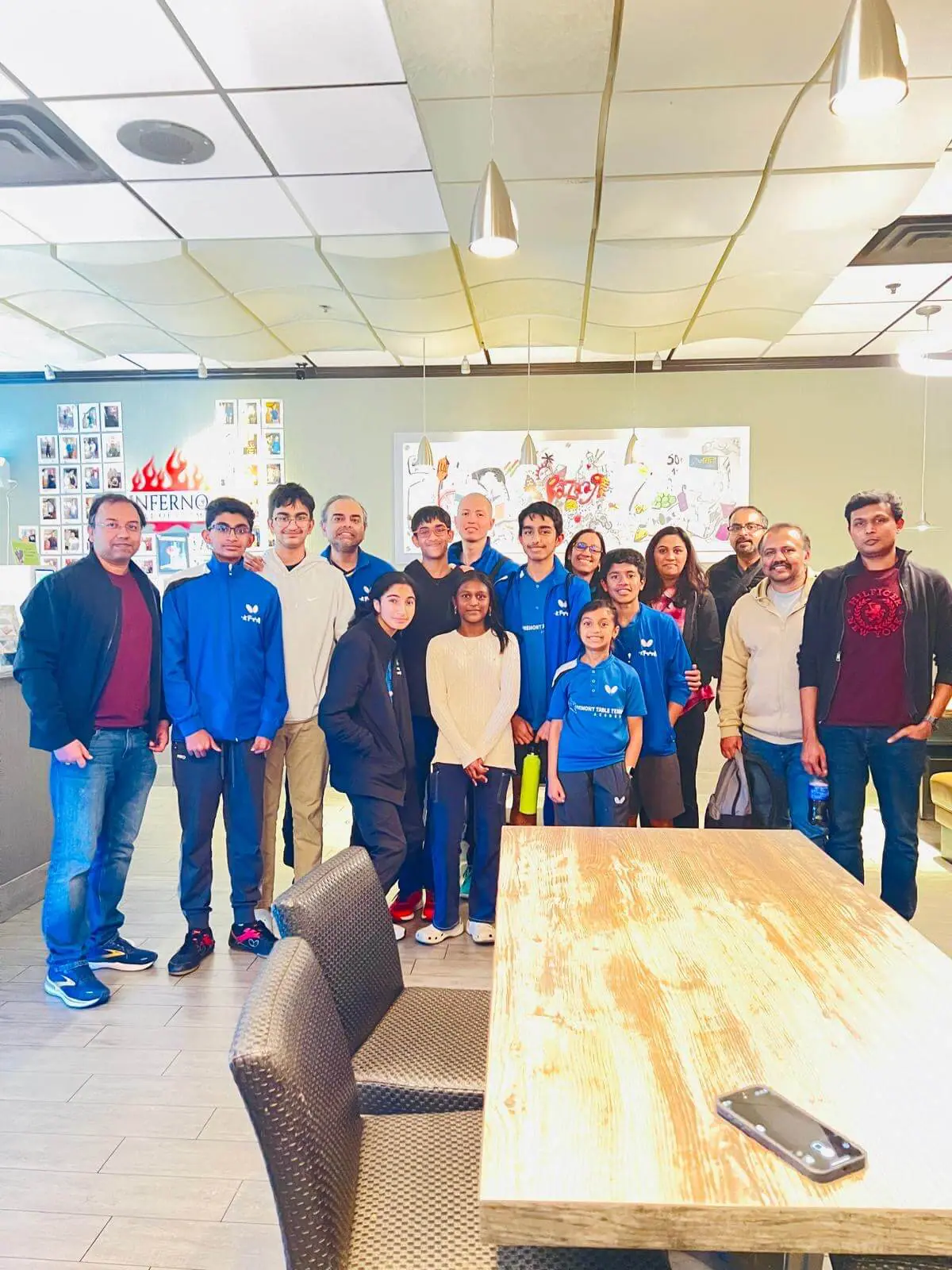 Fremont TTA at the 2024 US Open Group Dinner